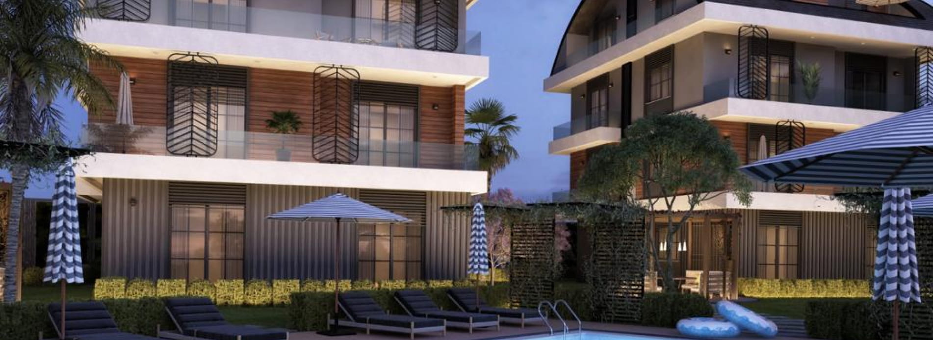 New investment project in Antalya, Loft style