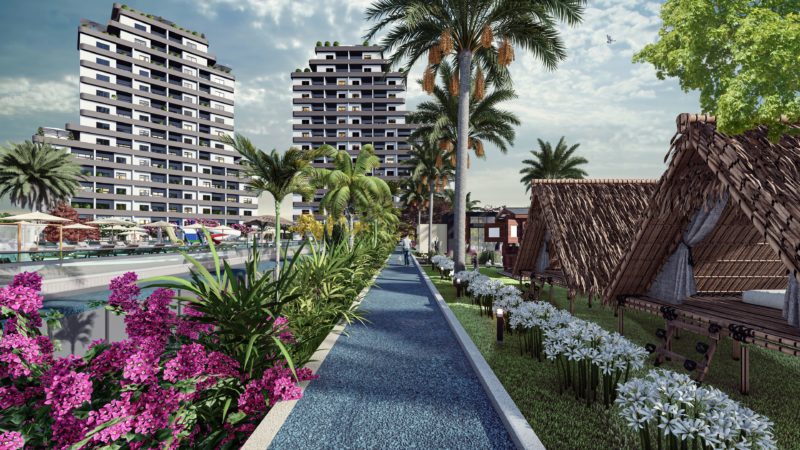 A new modern complex in Mersin is under construction