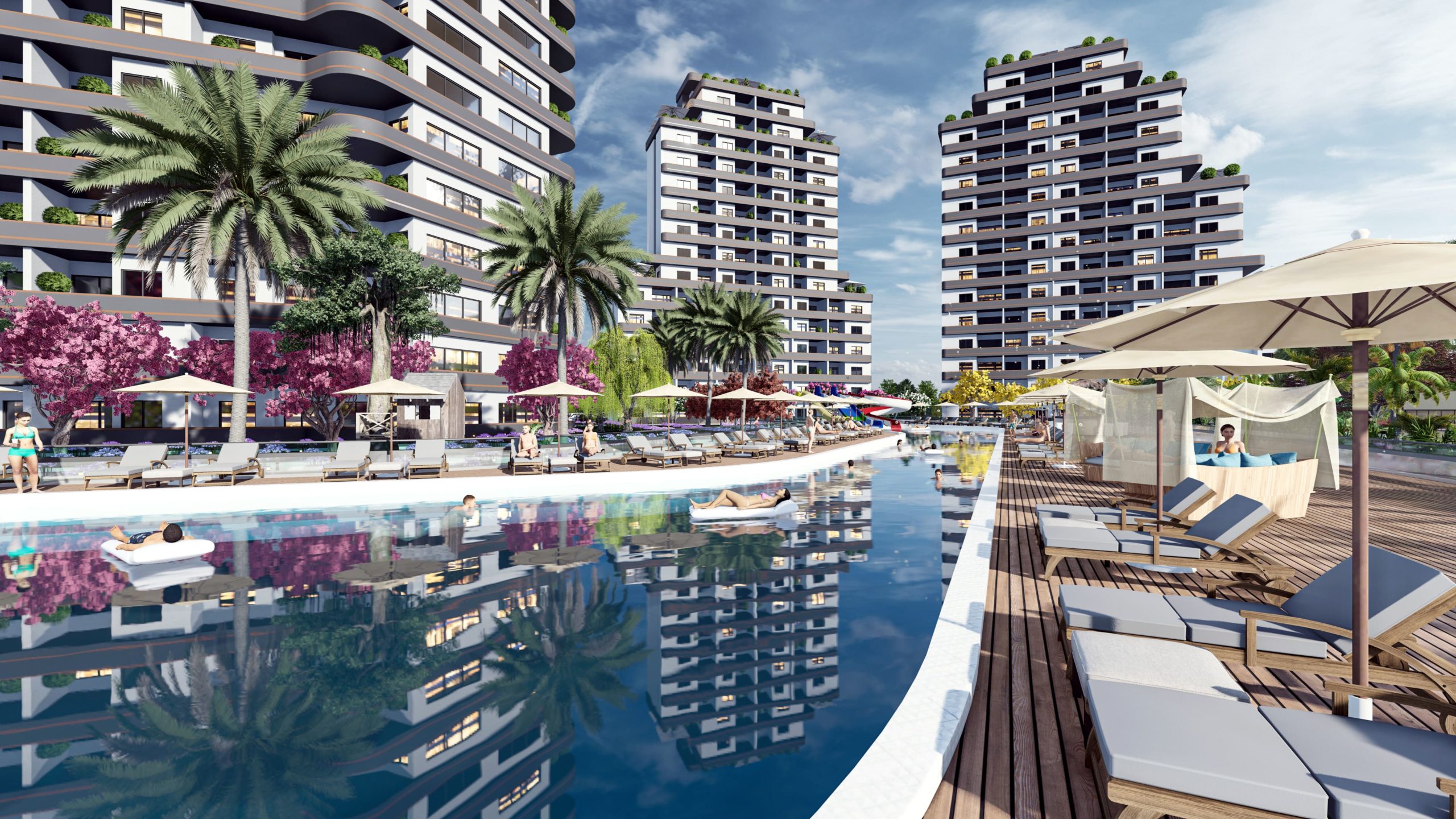 A new modern complex in Mersin is under construction