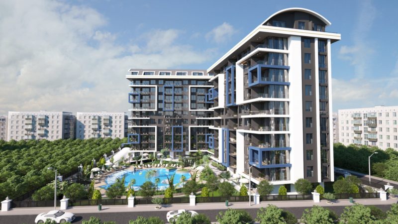 A new project in the heart of Alanya, mountain and sea view