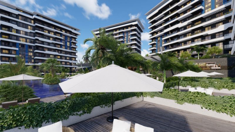 A new modern project in Alanya, 580 m. from the sea