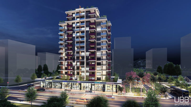 Apartment in a new ready-made complex in Mersin, close to the sea, Tece