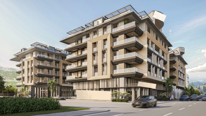 A wonderful project in the center of Alanya, 150 meters from the sea