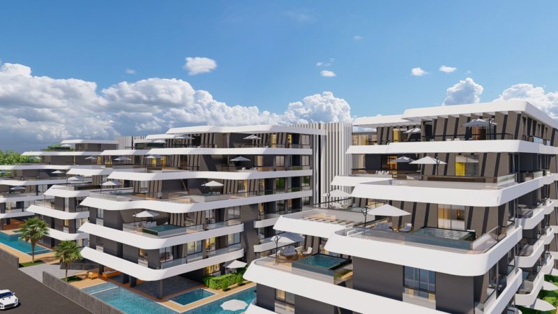 A new exclusive project in Antalya, with excellent infrastructure