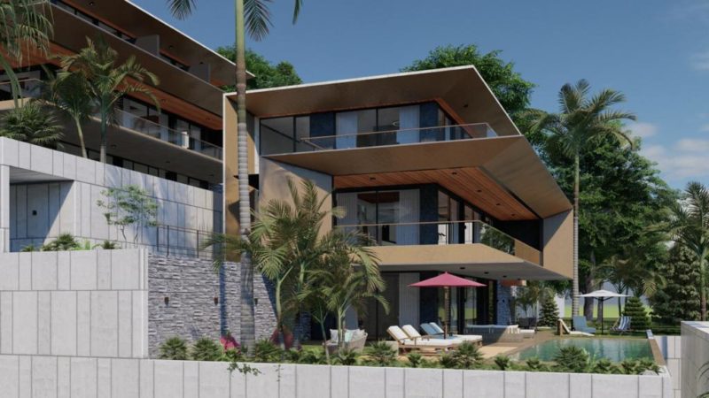 New project of spacious villas in the Bektaş/Alanya