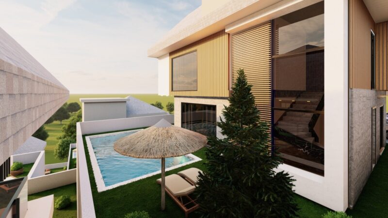 New villa complex in Alanya with panoramic sea views, Bektas