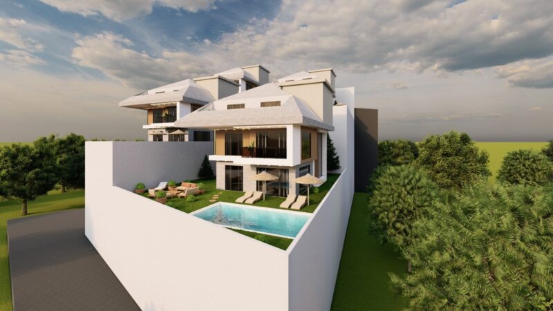 New villa complex in Alanya with panoramic sea views, Bektas