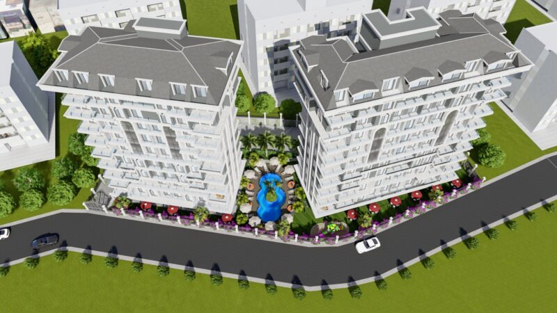New complex in the center of Alanya, 600 meters from the sea