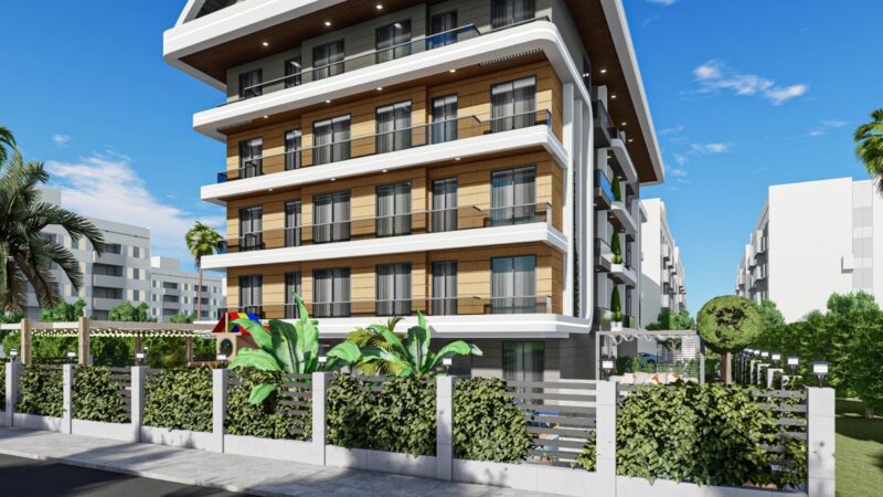 The new complex is 300 m away. from the beach in the center of Alanya