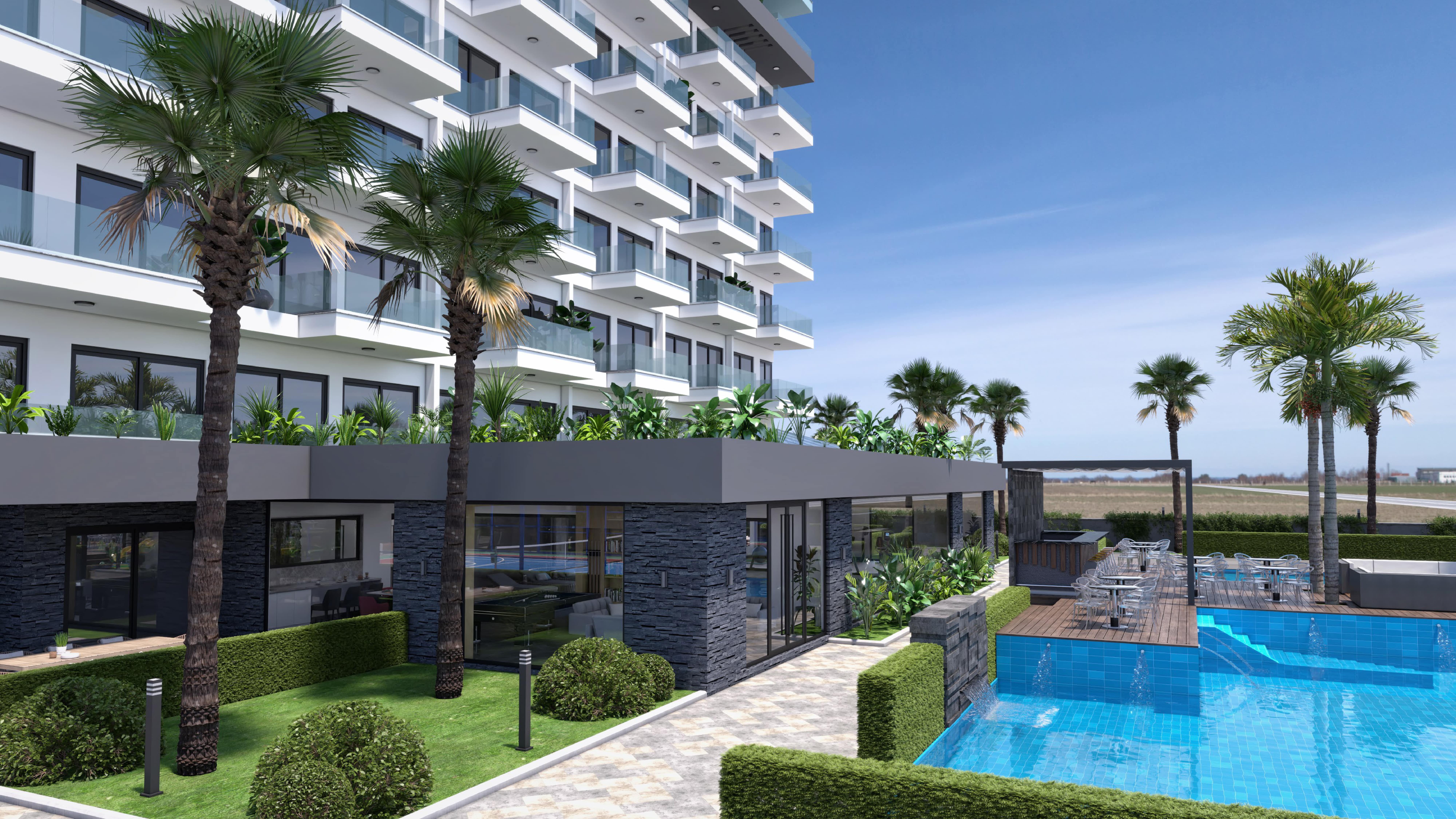 New luxury project with sea and mountain views, Mahmutlar