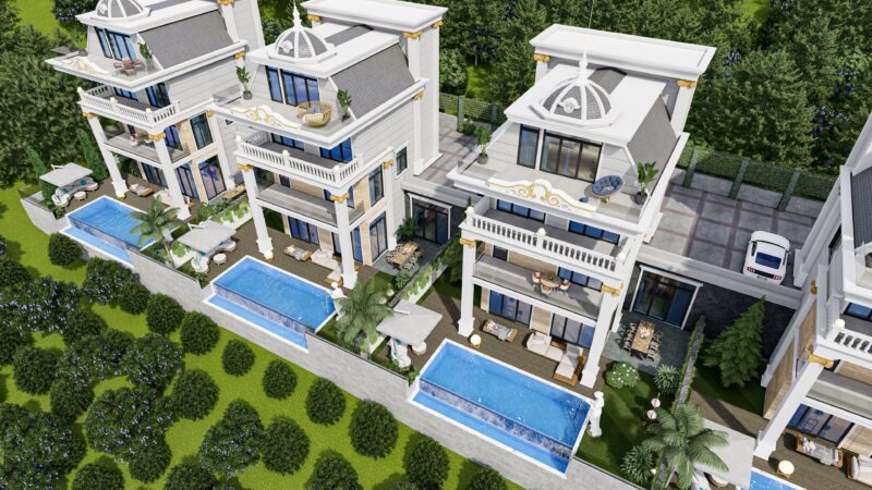 Luxury premium villas in Alanya, Tepe