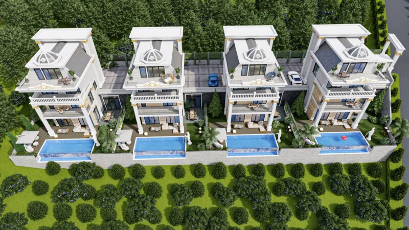 Luxury premium villas in Alanya, Tepe
