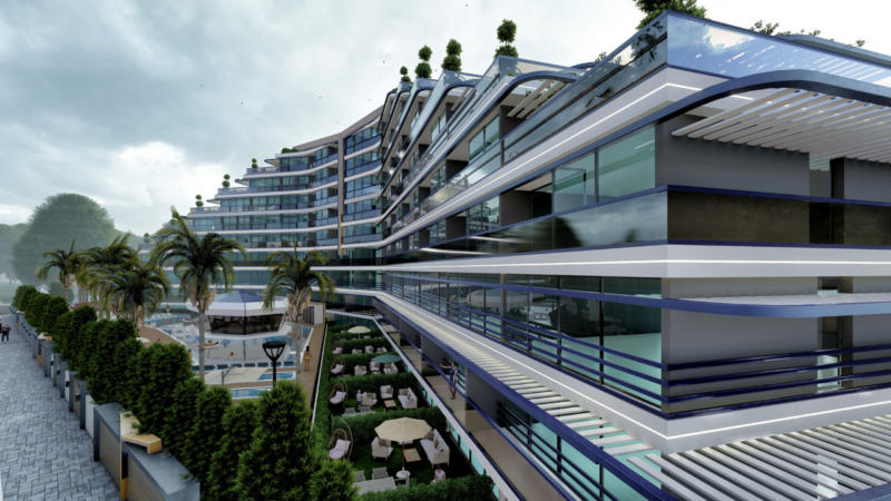 New investment project in Antalya, Loft style