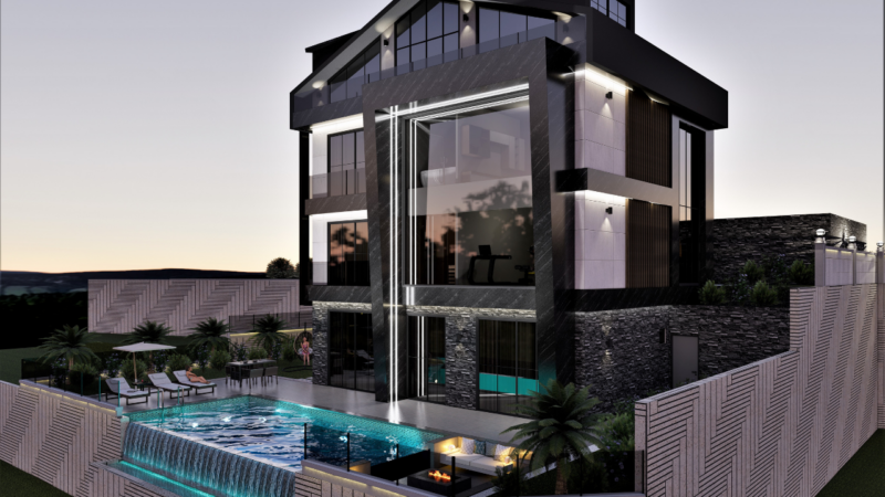 New luxury villas in Alanya, FOR CITIZENSHIP, BEKTAS