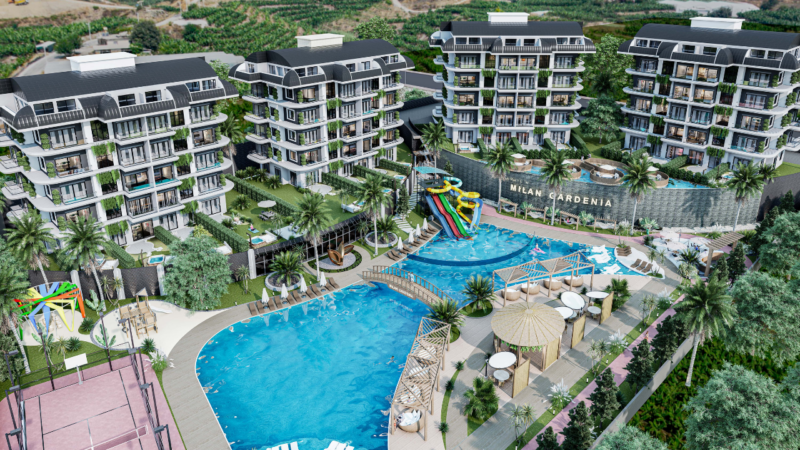 A new exclusive project in Alanya, Kargıcak, 1 km away. from the sea.