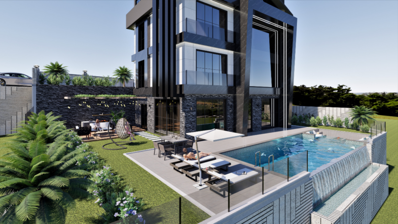 New luxury villas in Alanya, FOR CITIZENSHIP, BEKTAS