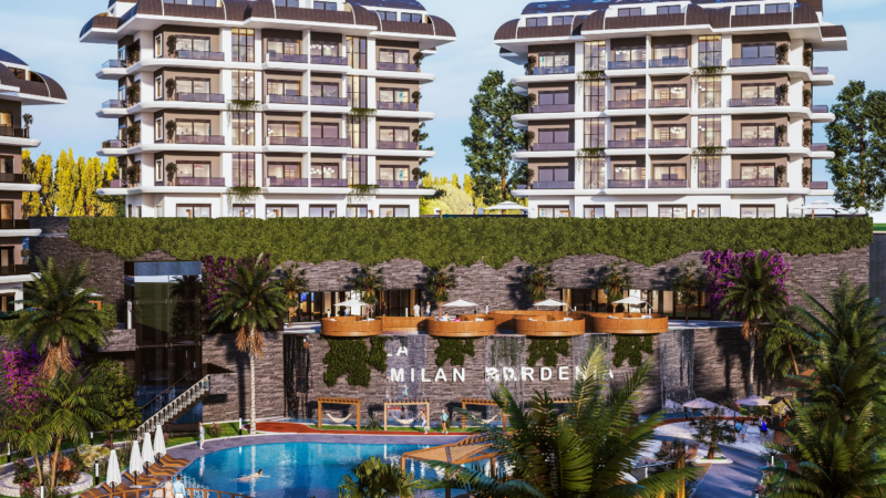A new exclusive project in Alanya, Kargıcak, 1 km away. from the sea.