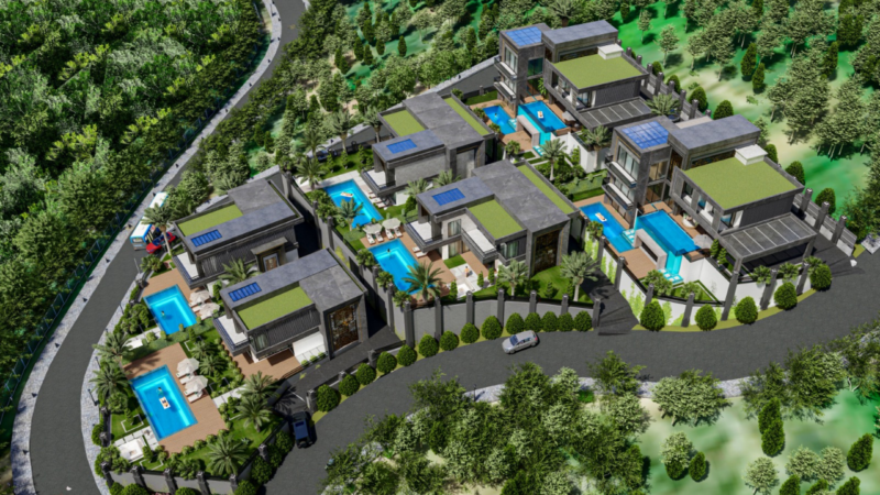 New complex of premium class villas in Alanya, Under Citizenship