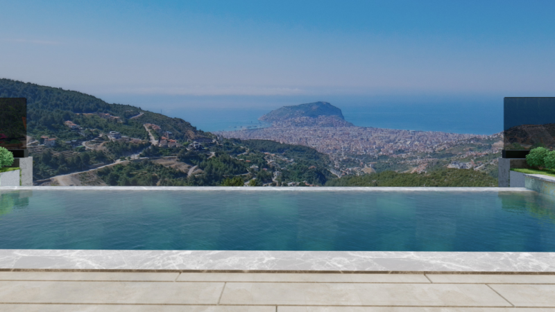 Luxury villas in Alanya with panoramic views, Bektas